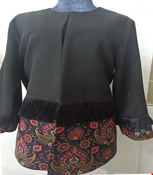 مانتو مازراتی سنتی مشکی کد 001