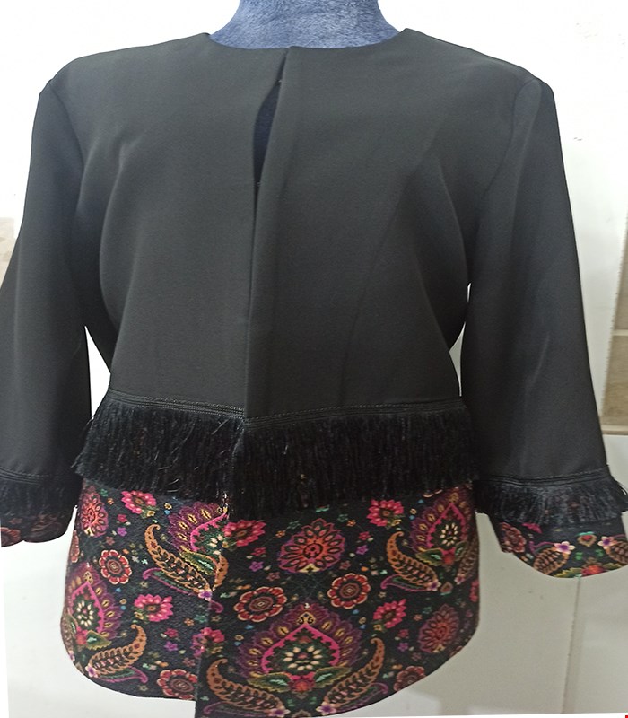 مانتو مازراتی سنتی مشکی کد 001