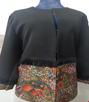 مانتو مازراتی سنتی مشکی کد 002